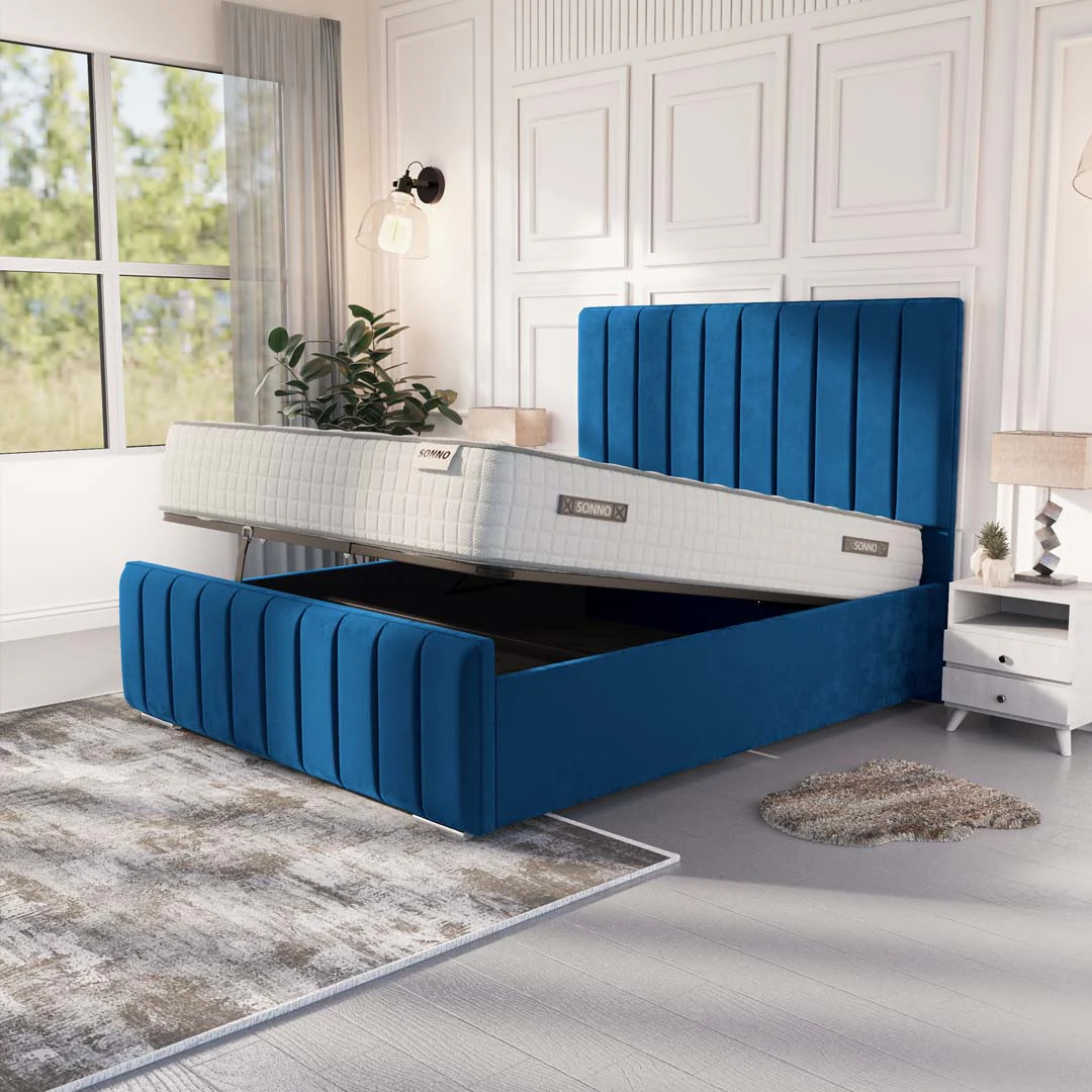 Lisbon Upholstered Ottoman Bed