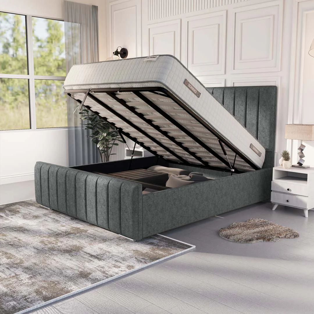 Lisbon Upholstered Ottoman Bed - Image 6