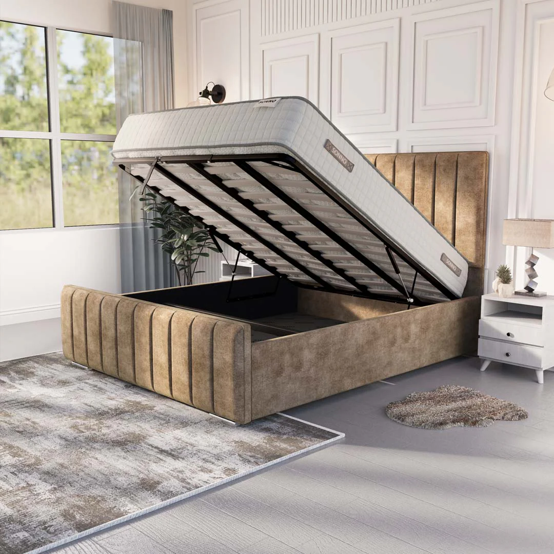 Lisbon Upholstered Ottoman Bed - Image 2