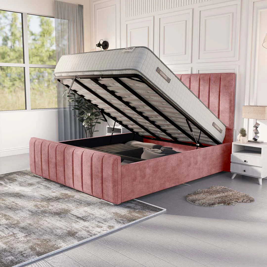 Lisbon Upholstered Ottoman Bed - Image 6