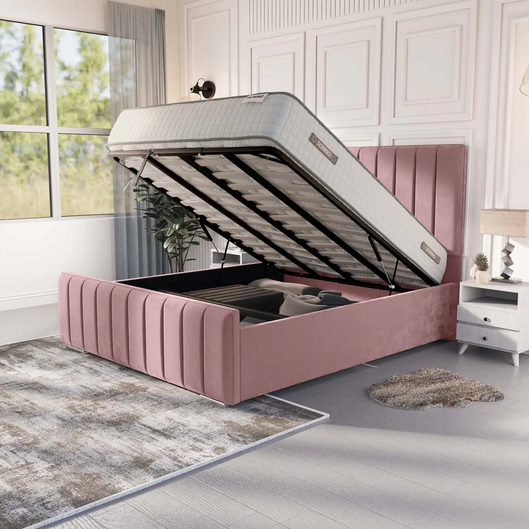 Lisbon Upholstered Ottoman Bed - Image 6