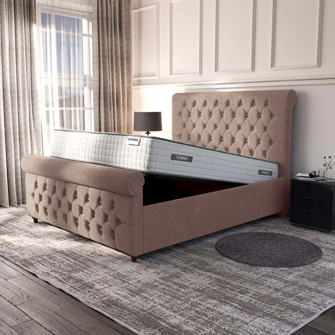 Melbourne Upholstered Ottoman Bed