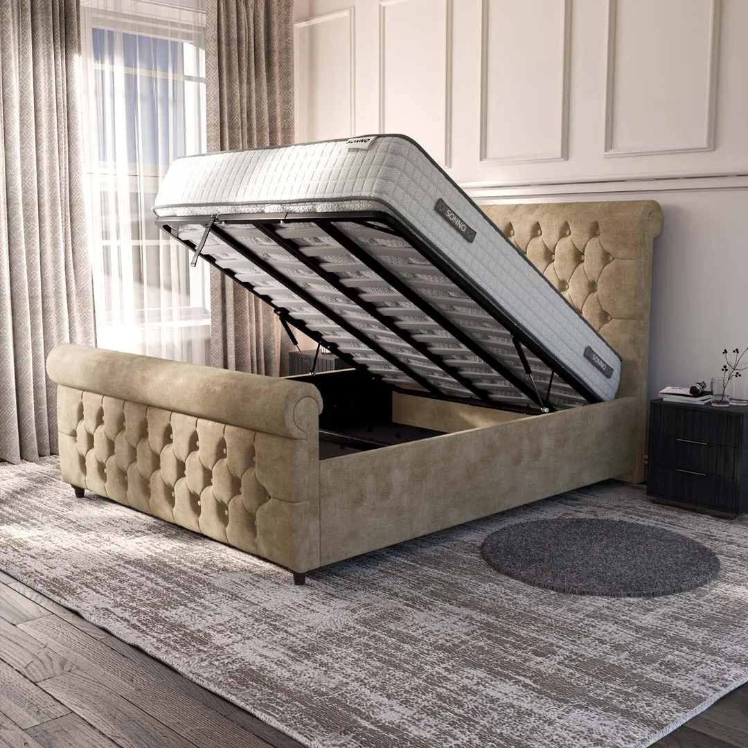 Melbourne Upholstered Ottoman Bed - Image 2