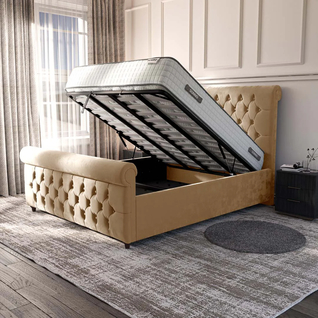 Melbourne Upholstered Ottoman Bed - Image 2
