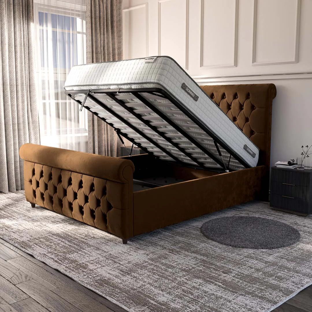 Melbourne Upholstered Ottoman Bed - Image 2