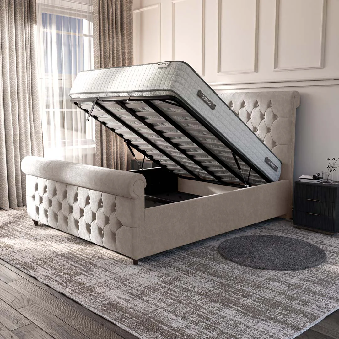Melbourne Upholstered Ottoman Bed - Image 2