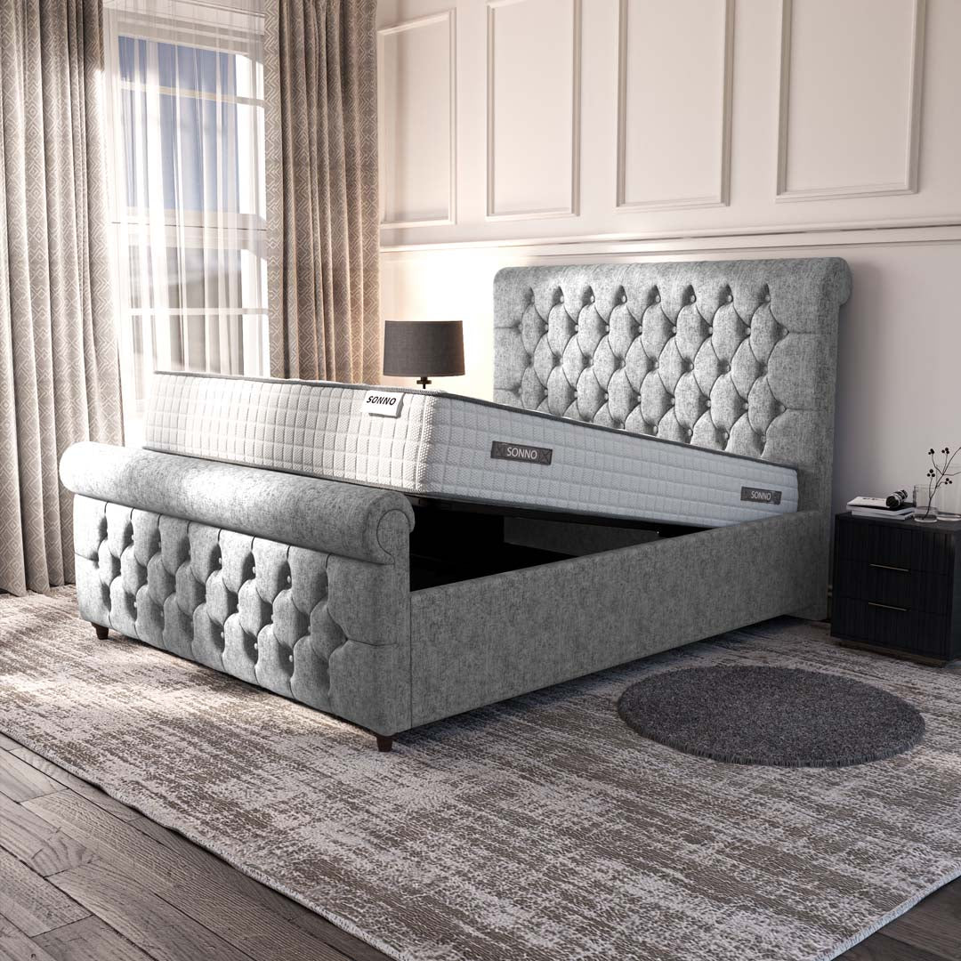 Melbourne Upholstered Ottoman Bed