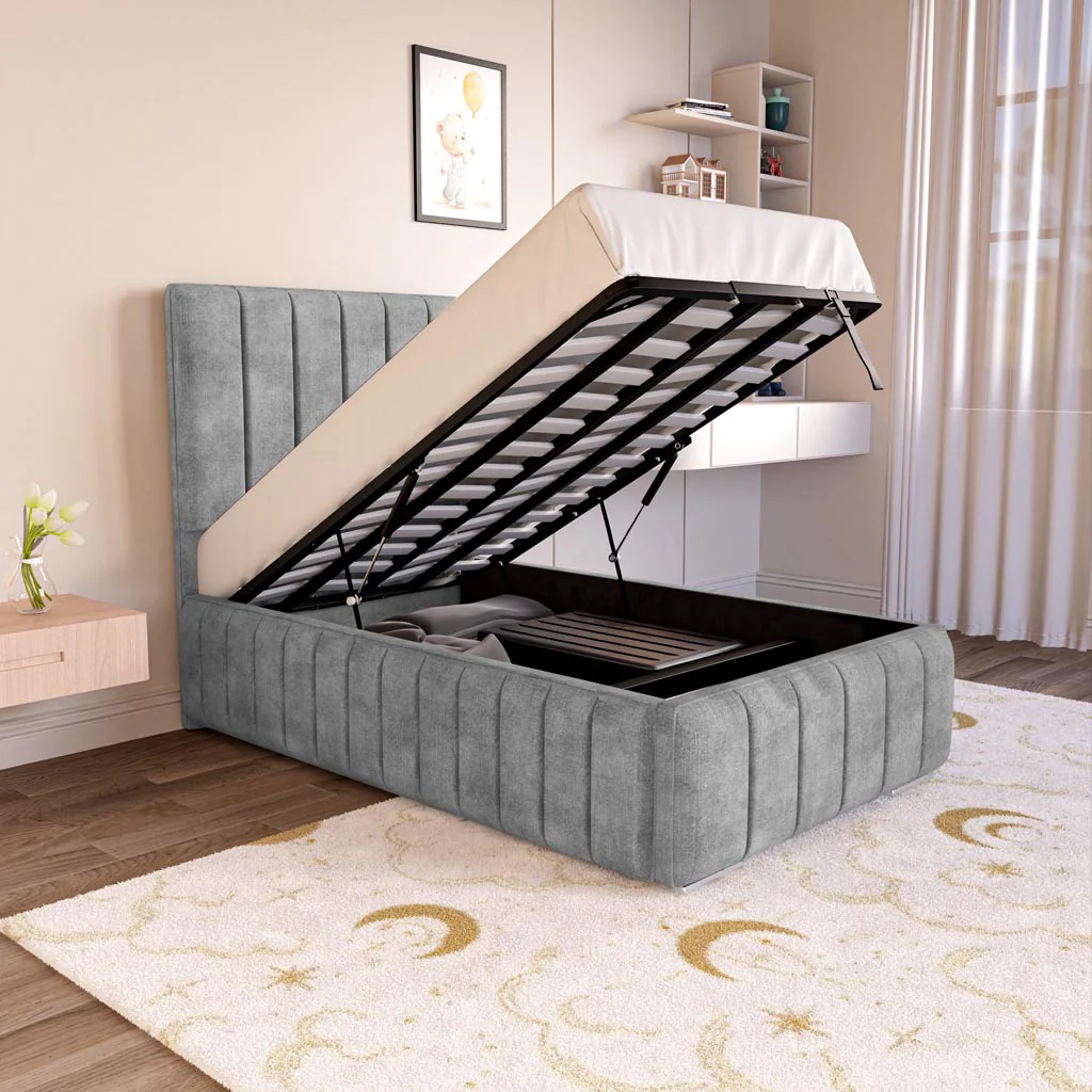 Milan Kids Upholstered Ottoman Bed - Image 6