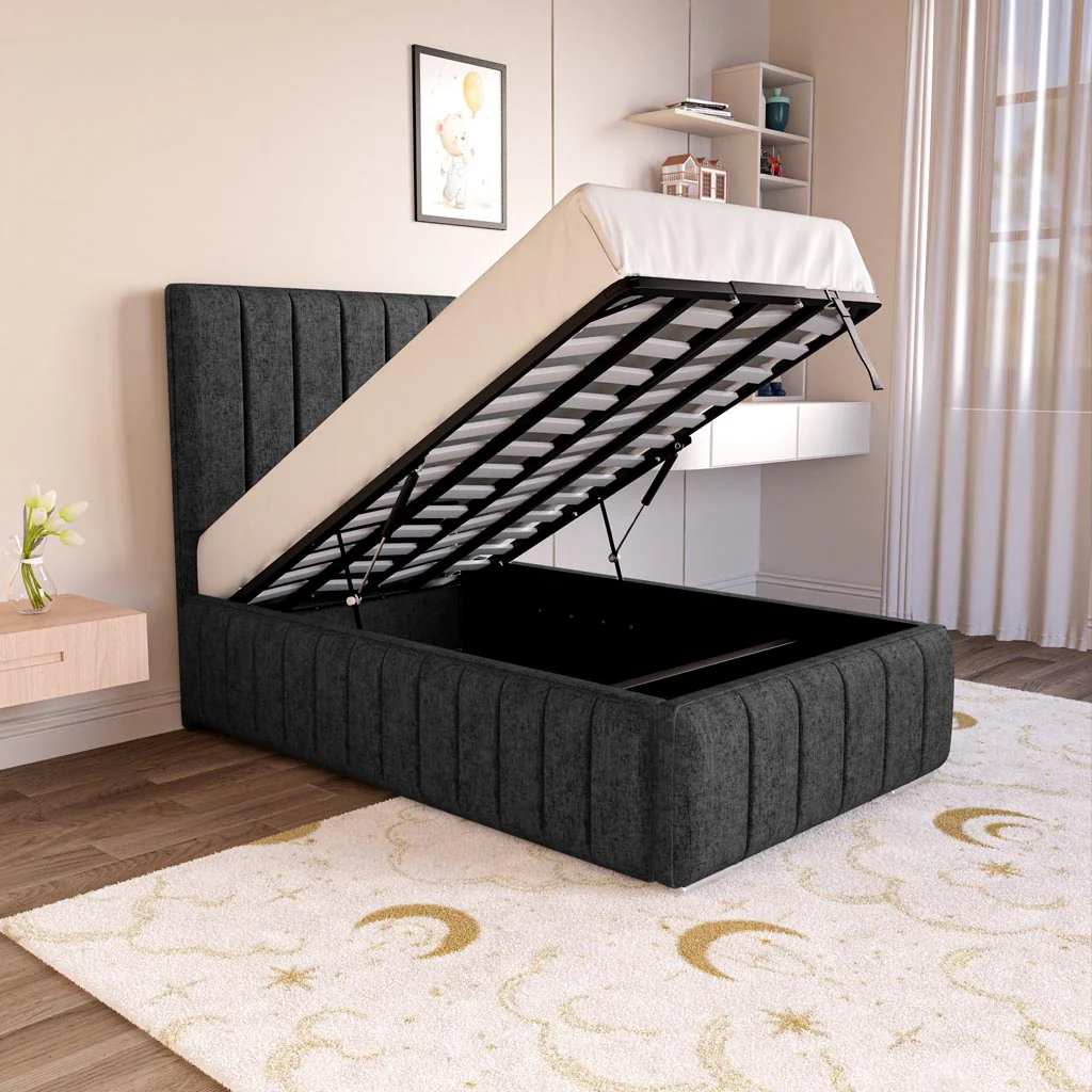 Milan Kids Upholstered Ottoman Bed - Image 2