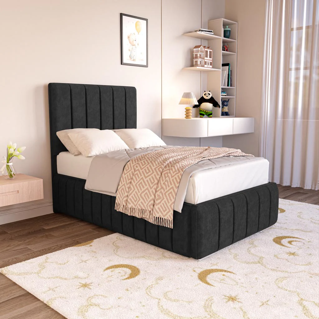 Milan Kids Upholstered Ottoman Bed - Image 3