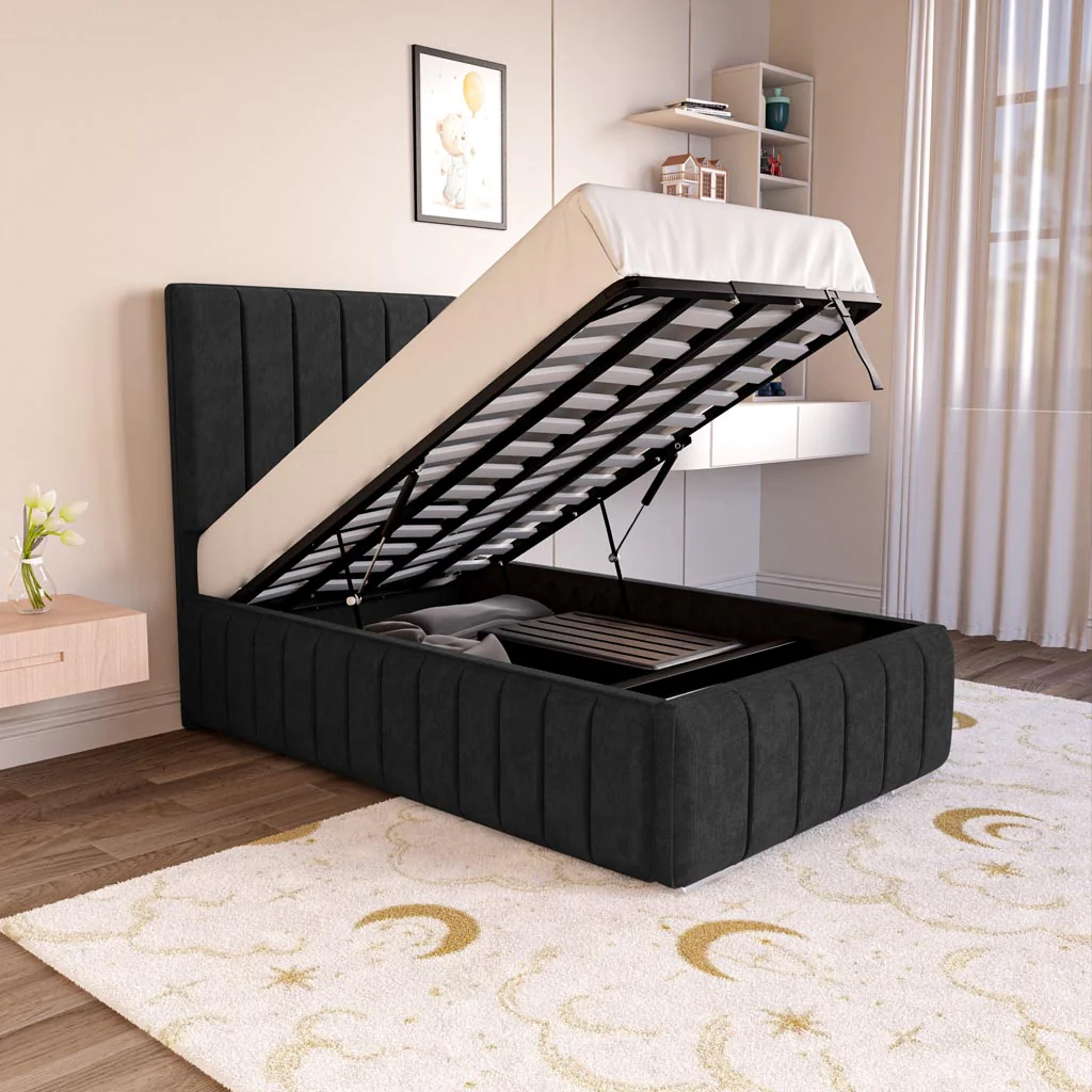 Milan Kids Upholstered Ottoman Bed - Image 6