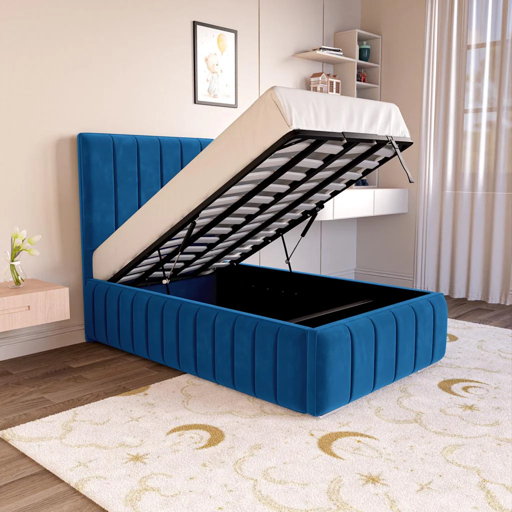 Milan Kids Upholstered Ottoman Bed - Image 2