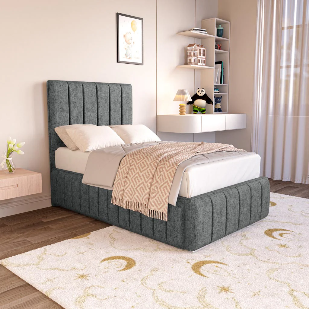 Milan Kids Upholstered Ottoman Bed - Image 3
