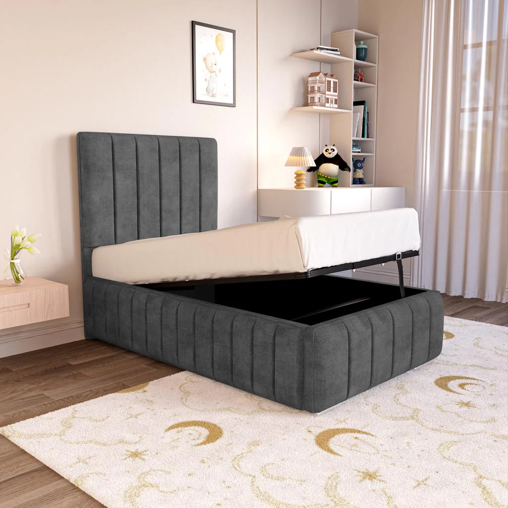 Milan Kids Upholstered Ottoman Bed
