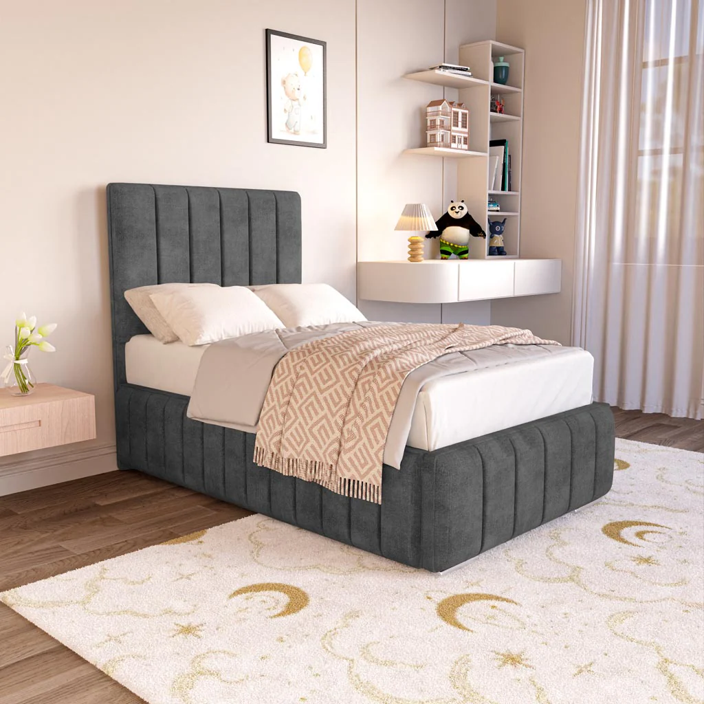 Milan Kids Upholstered Ottoman Bed - Image 3
