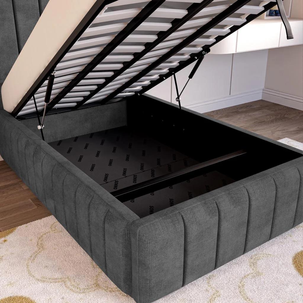 Milan Kids Upholstered Ottoman Bed - Image 7