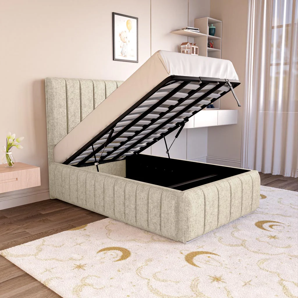 Milan Kids Upholstered Ottoman Bed - Image 2