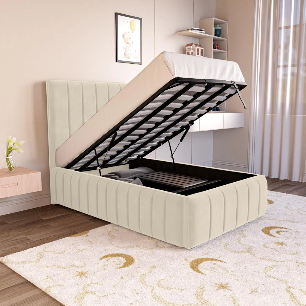 Milan Kids Upholstered Ottoman Bed - Image 6