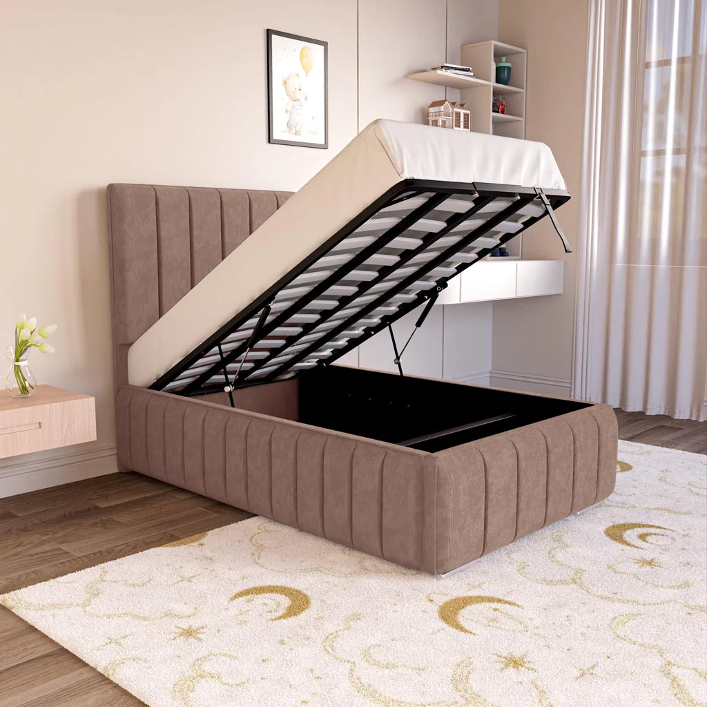Milan Kids Upholstered Ottoman Bed - Image 2