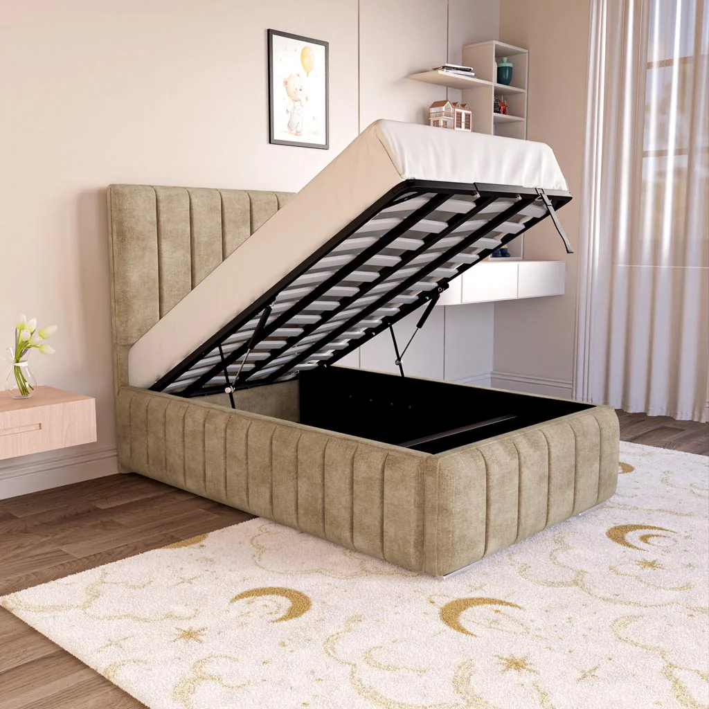 Milan Kids Upholstered Ottoman Bed - Image 2