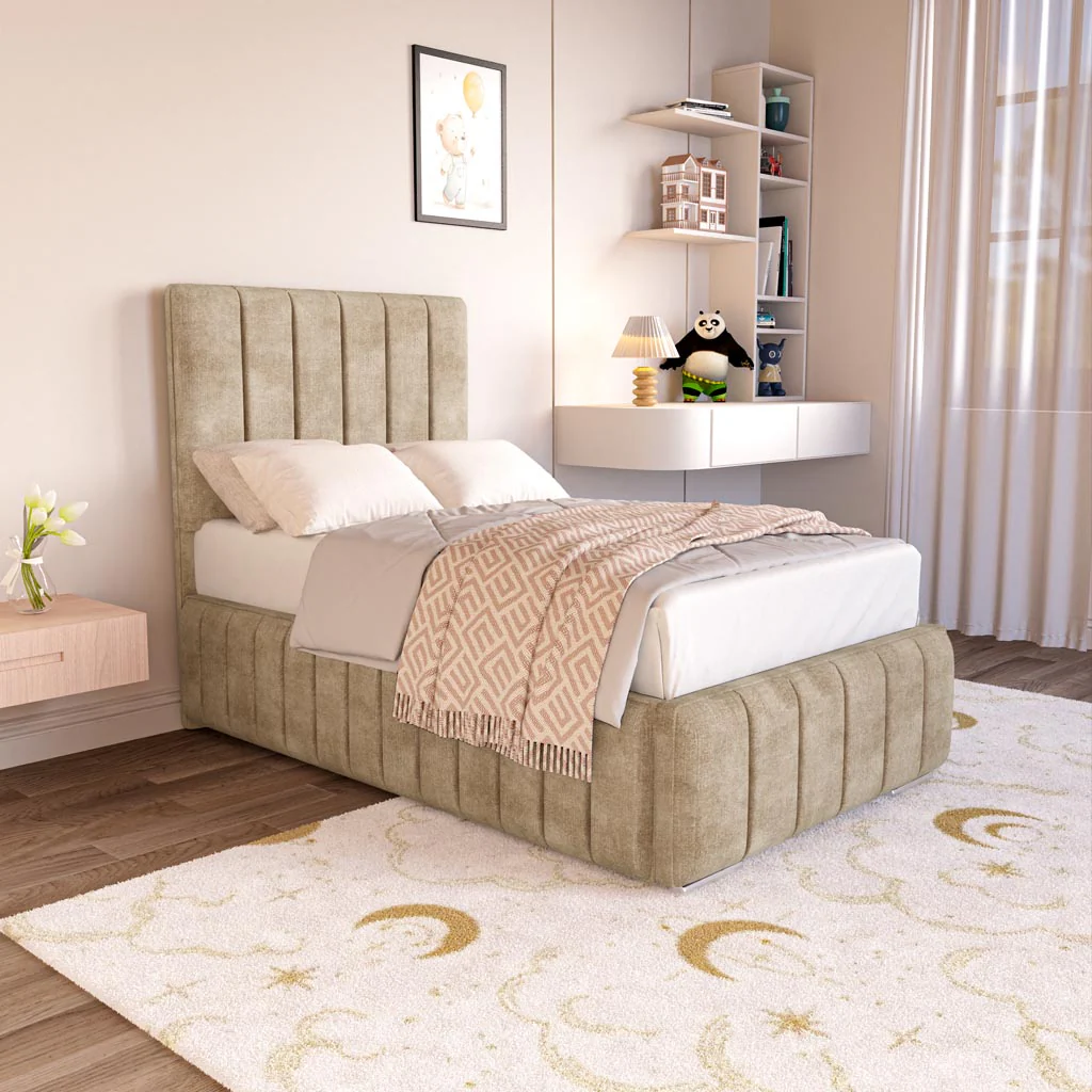 Milan Kids Upholstered Ottoman Bed - Image 3
