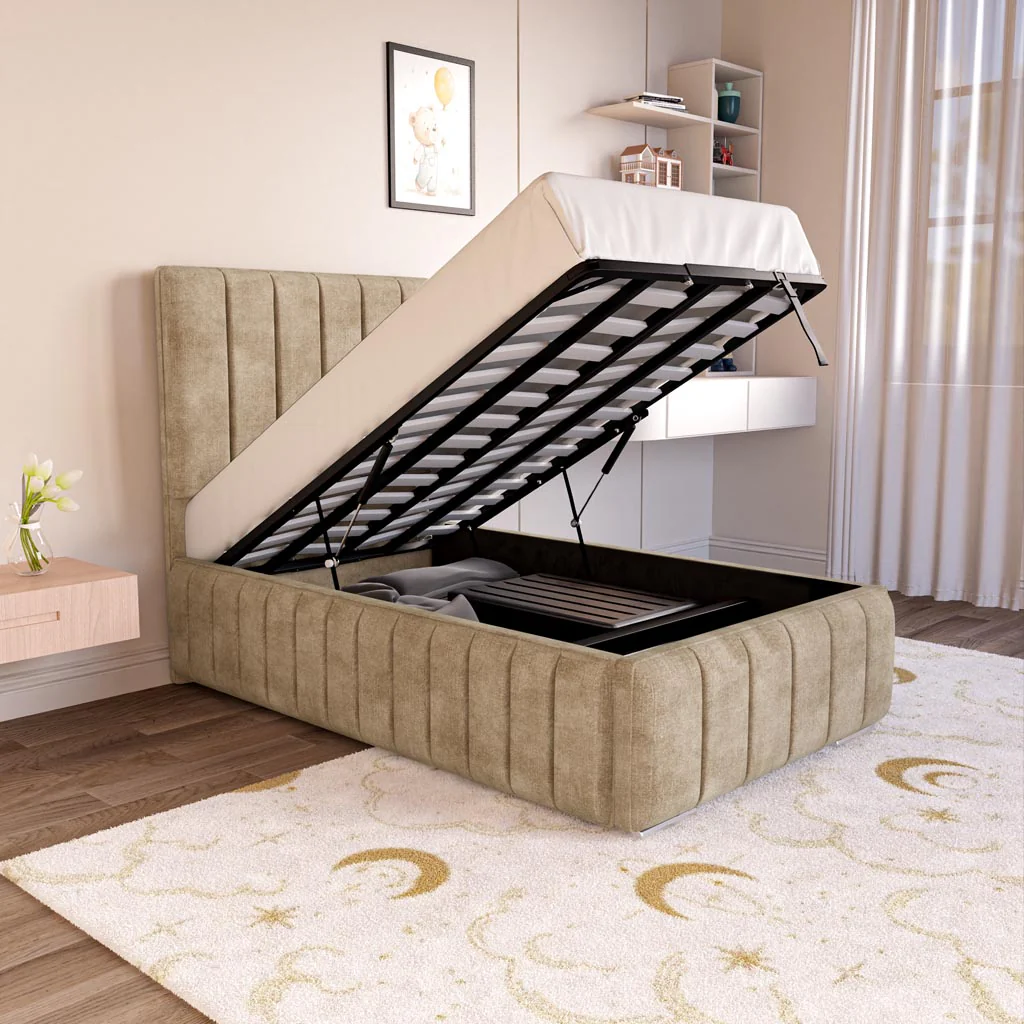 Milan Kids Upholstered Ottoman Bed - Image 6