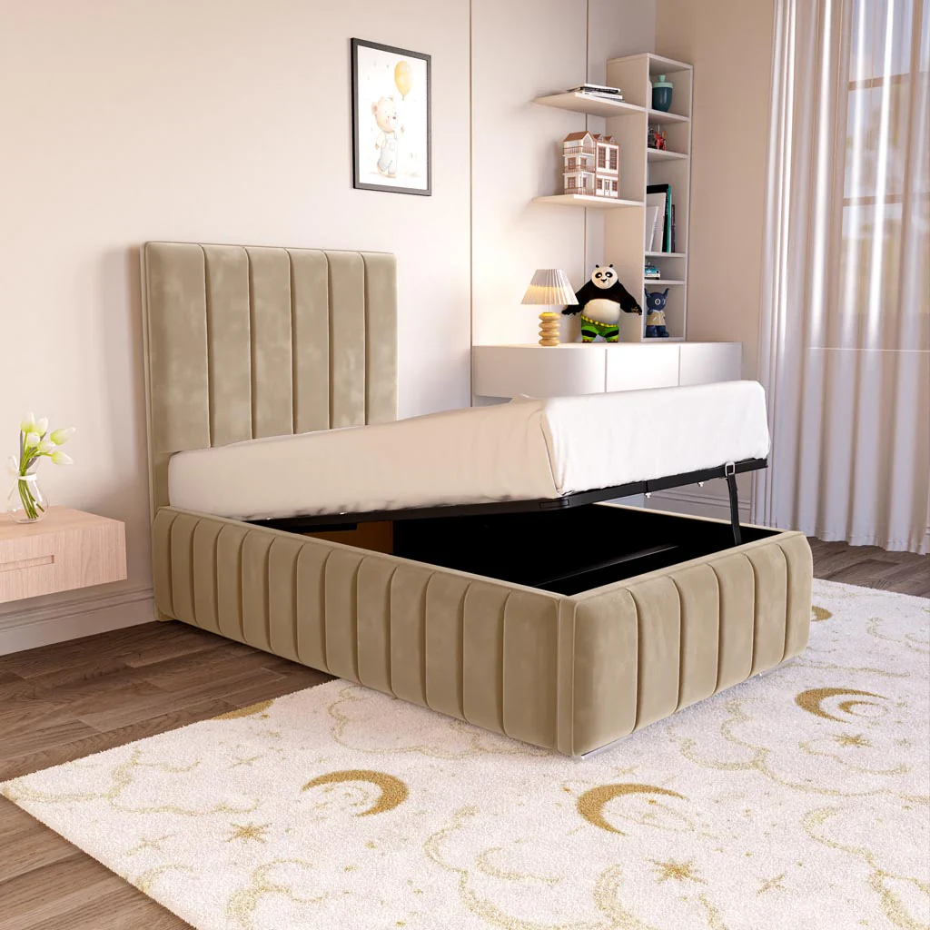 Milan Kids Upholstered Ottoman Bed