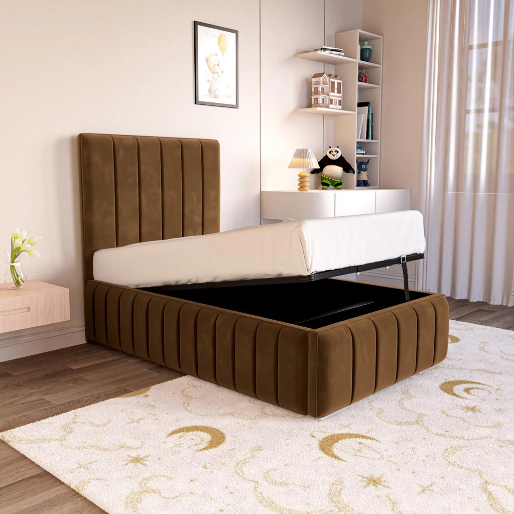 Milan Kids Upholstered Ottoman Bed