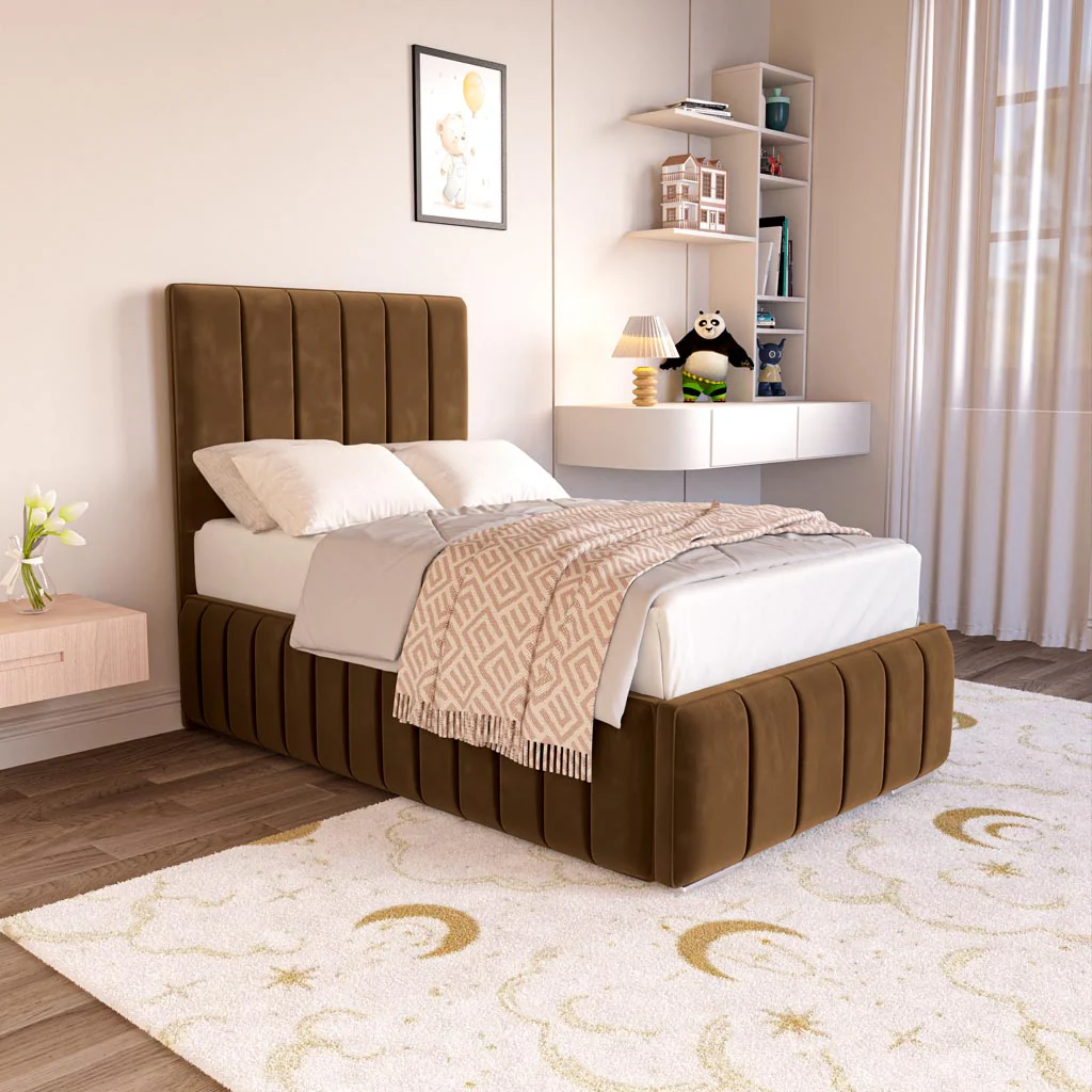 Milan Kids Upholstered Ottoman Bed - Image 3