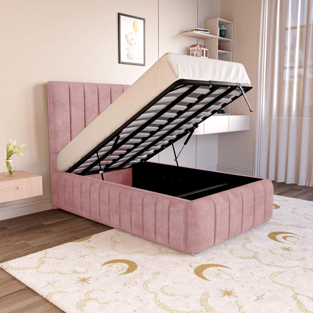 Milan Kids Upholstered Ottoman Bed - Image 2