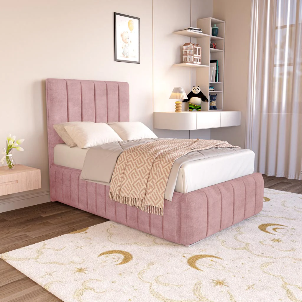 Milan Kids Upholstered Ottoman Bed - Image 3