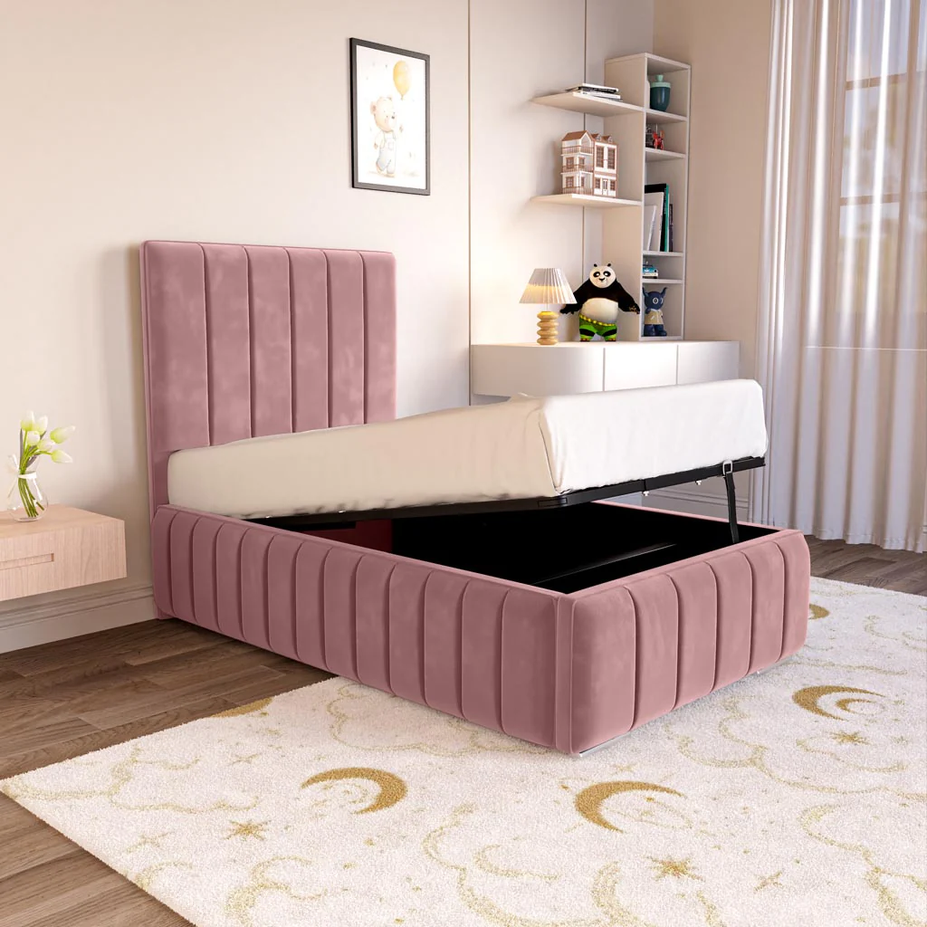 Milan Kids Upholstered Ottoman Bed