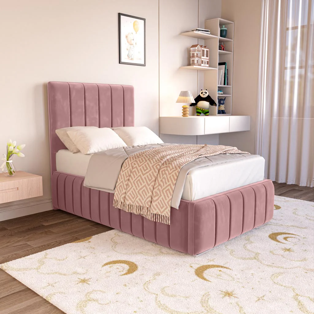 Milan Kids Upholstered Ottoman Bed - Image 3