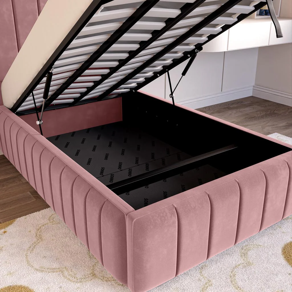 Milan Kids Upholstered Ottoman Bed - Image 7