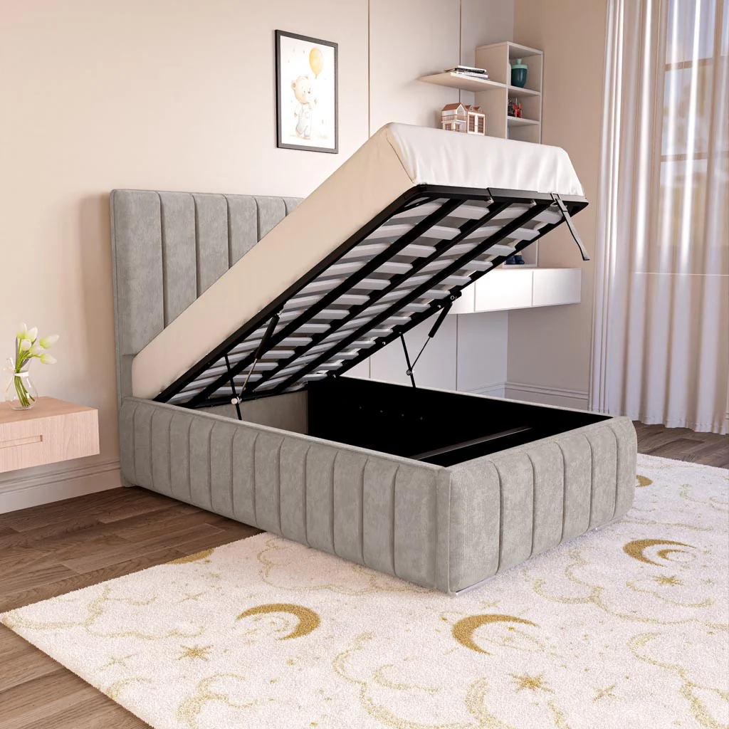 Milan Kids Upholstered Ottoman Bed - Image 2