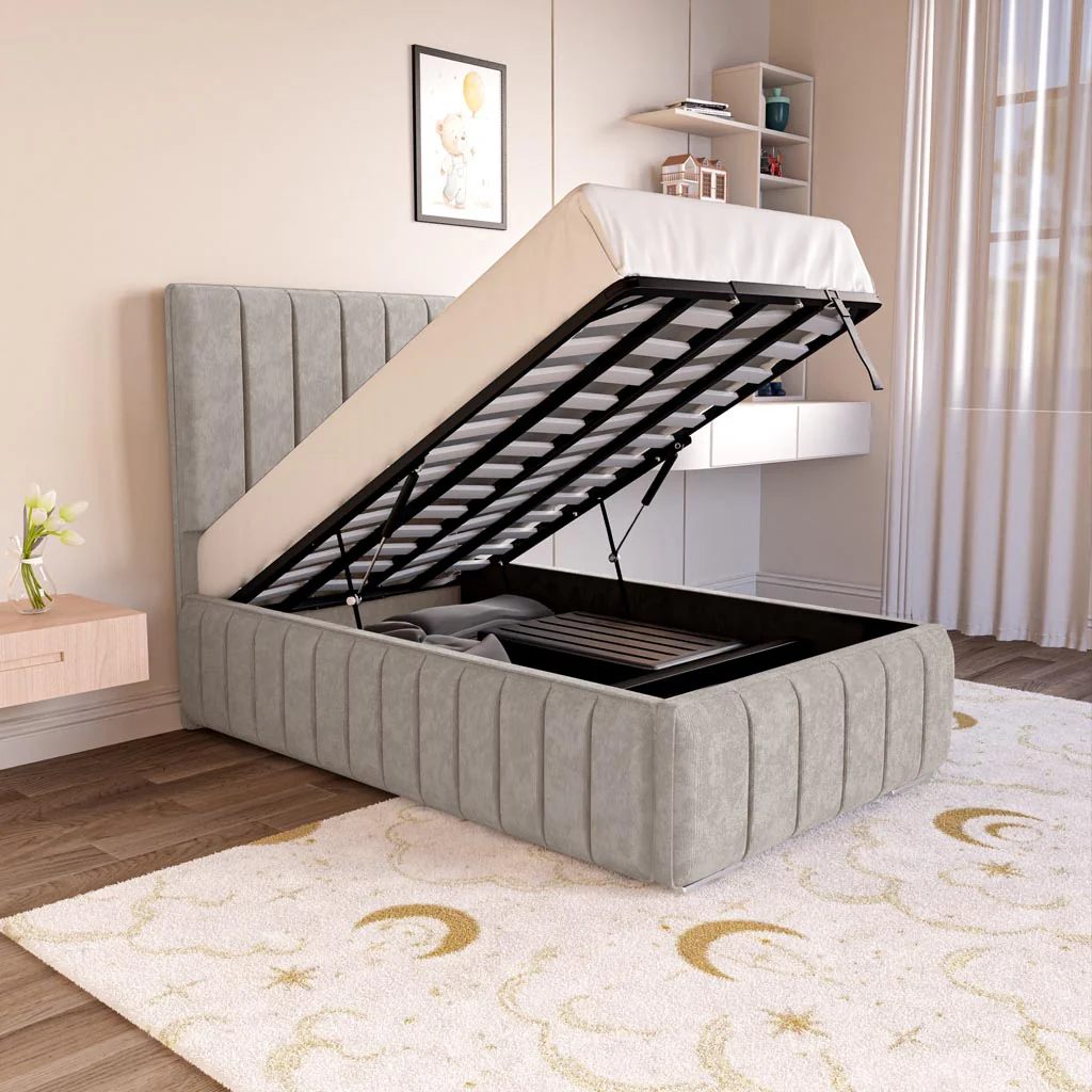 Milan Kids Upholstered Ottoman Bed - Image 6