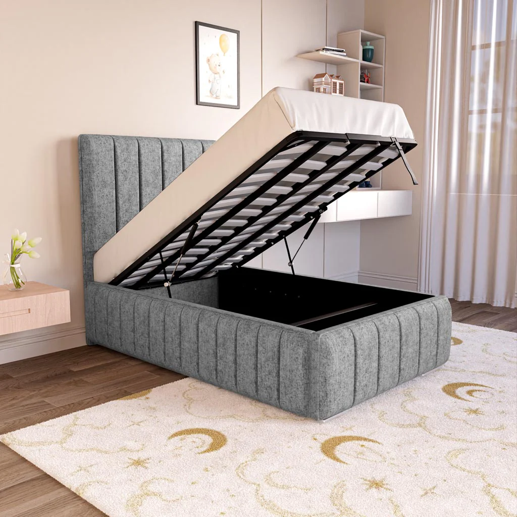 Milan Kids Upholstered Ottoman Bed - Image 2