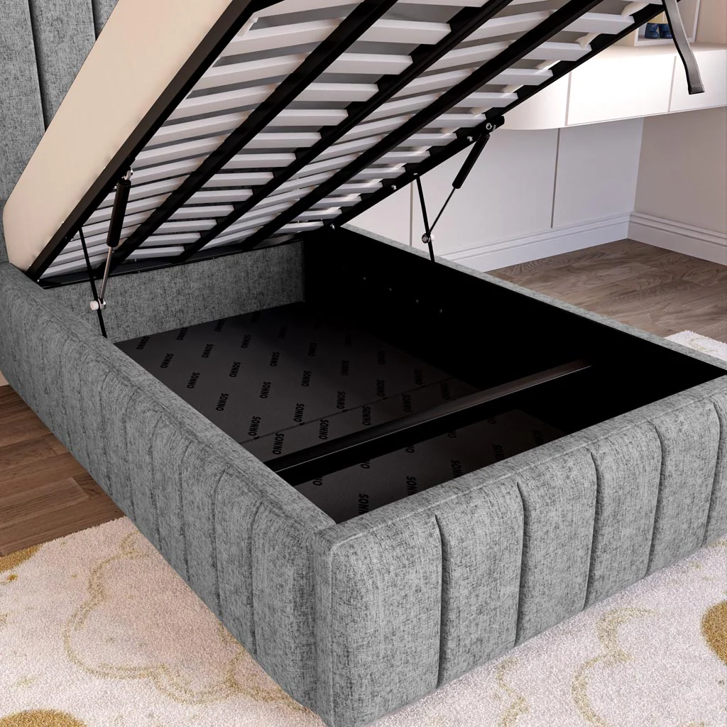 Milan Kids Upholstered Ottoman Bed - Image 7
