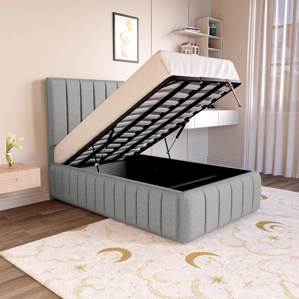 Milan Kids Upholstered Ottoman Bed - Image 2