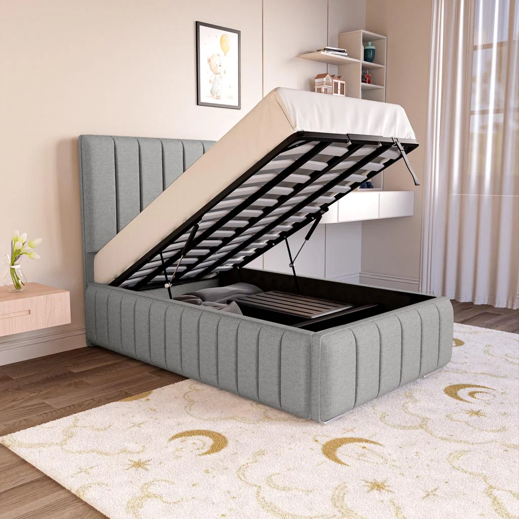 Milan Kids Upholstered Ottoman Bed - Image 6