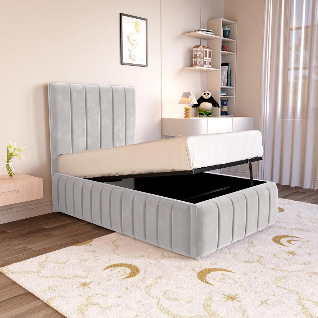 Milan Kids Upholstered Ottoman Bed