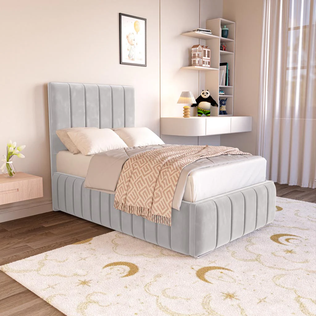 Milan Kids Upholstered Ottoman Bed - Image 3
