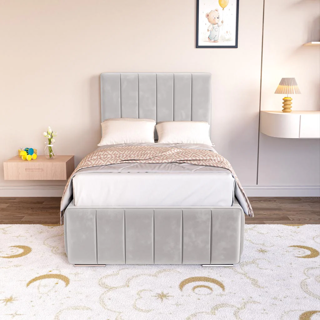 Milan Kids Upholstered Ottoman Bed - Image 5