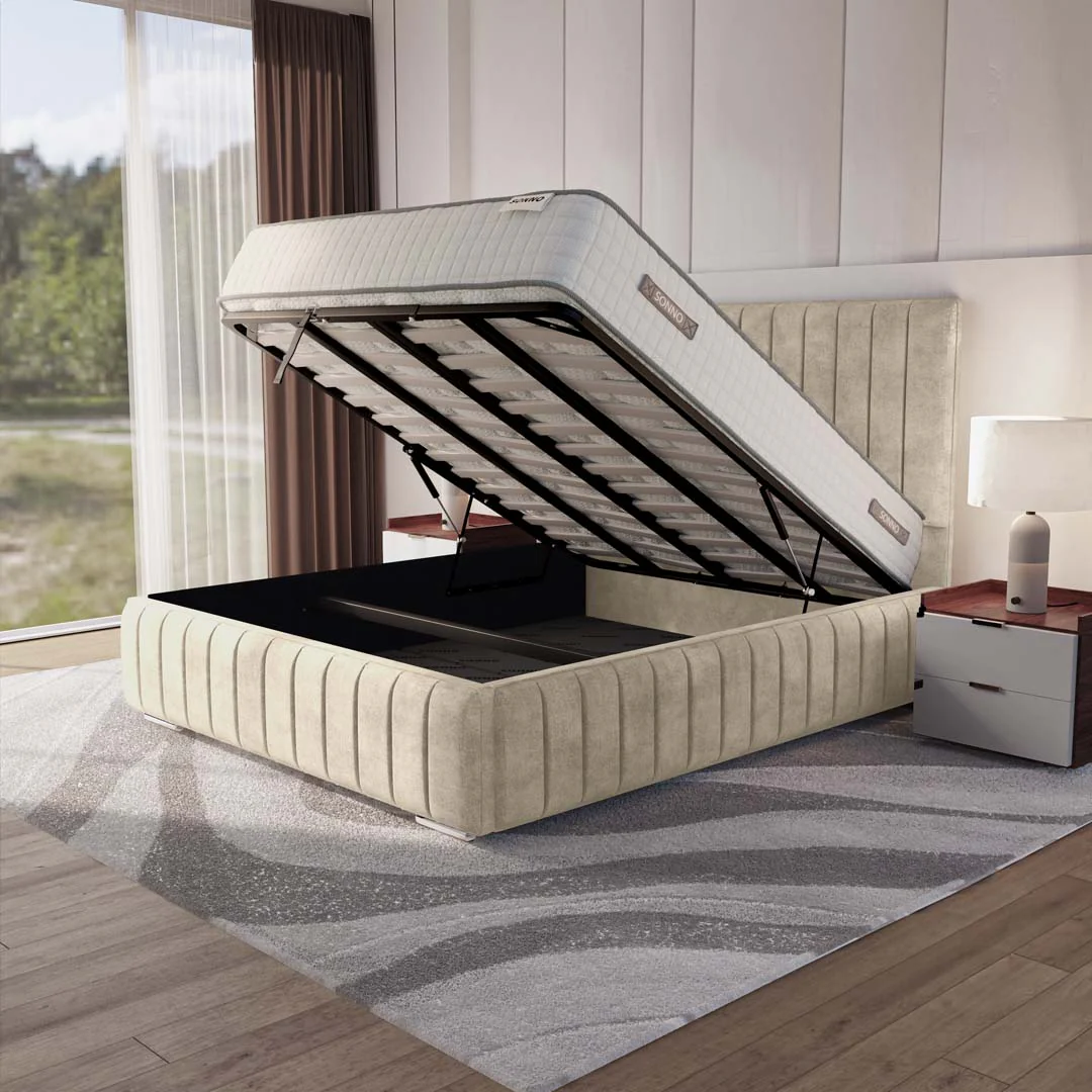 Milan Upholstered Ottoman Bed - Image 2