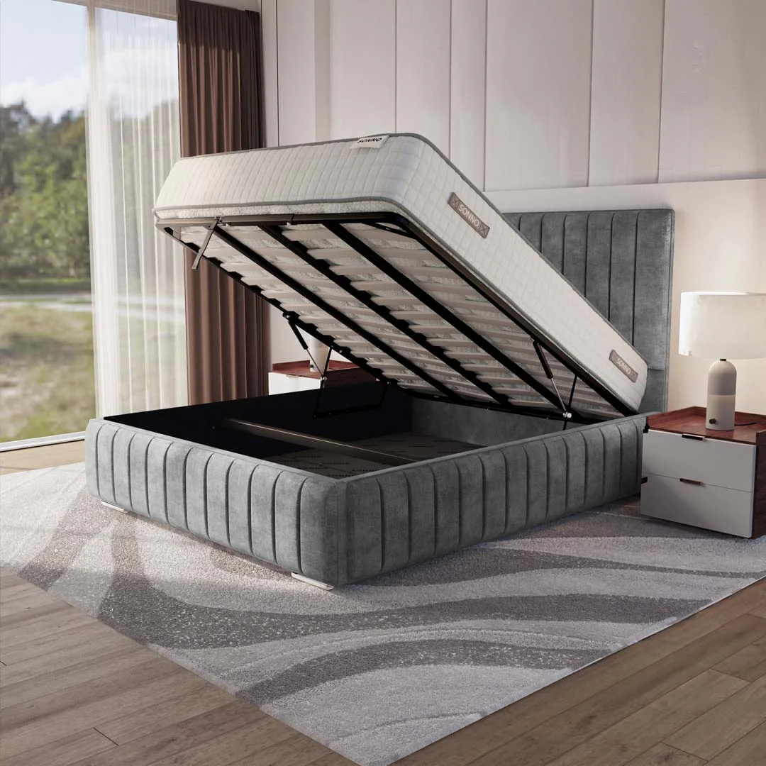 Milan Upholstered Ottoman Bed - Image 2