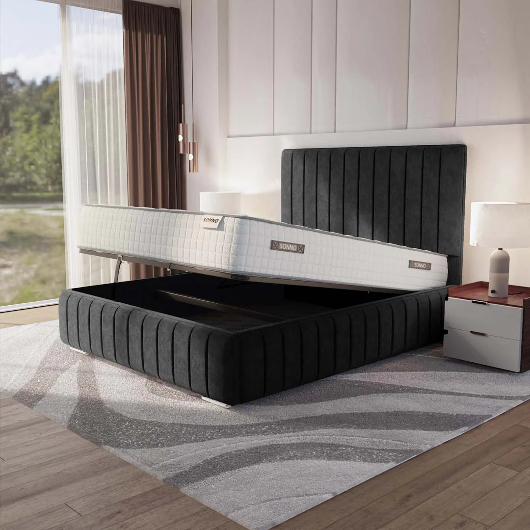 Milan Upholstered Ottoman Bed