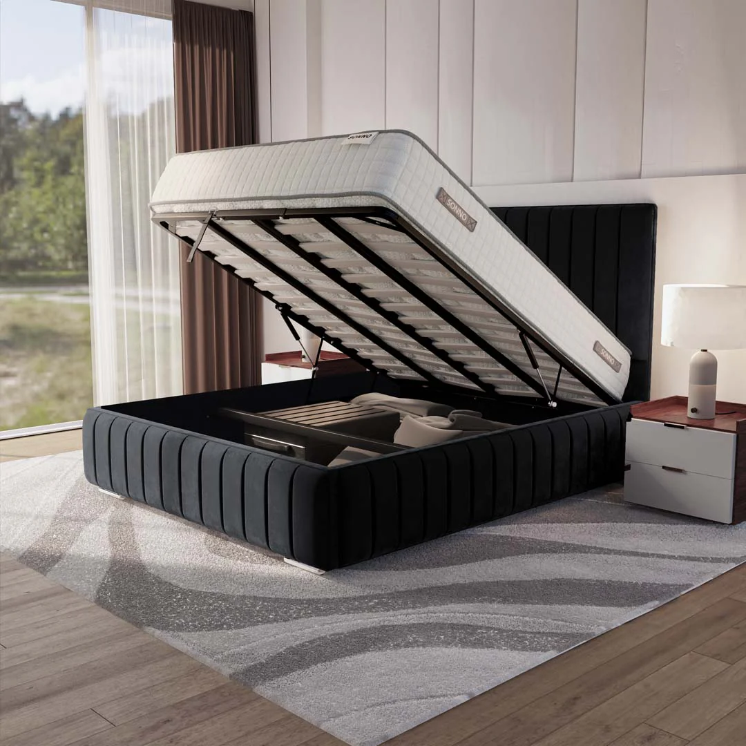 Milan Upholstered Ottoman Bed - Image 6