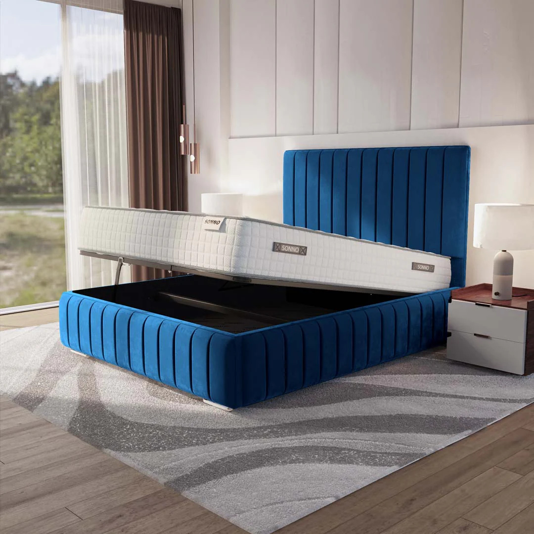 Milan Upholstered Ottoman Bed