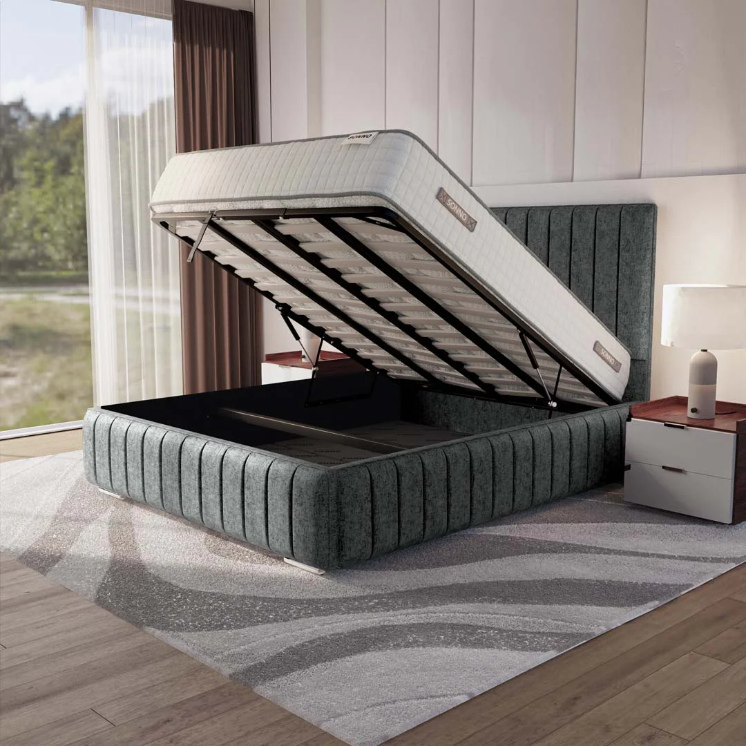 Milan Upholstered Ottoman Bed - Image 2