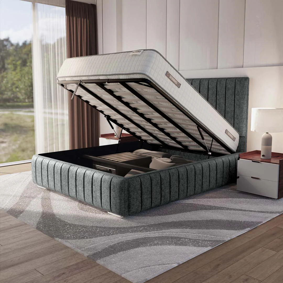 Milan Upholstered Ottoman Bed - Image 6